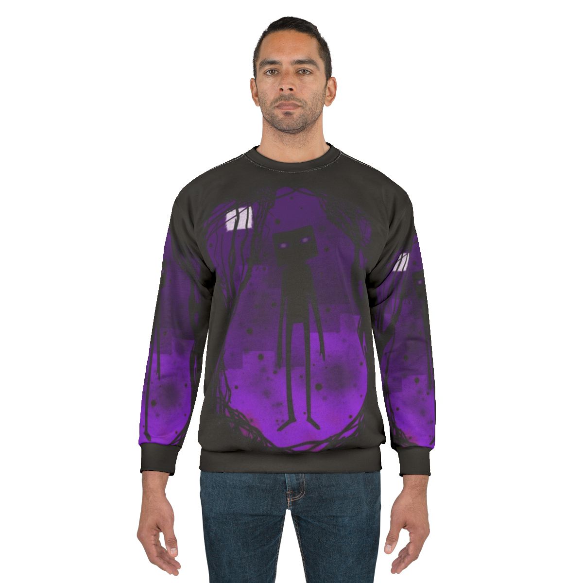 Minecraft Enderman Minimalist Gamer Sweatshirt