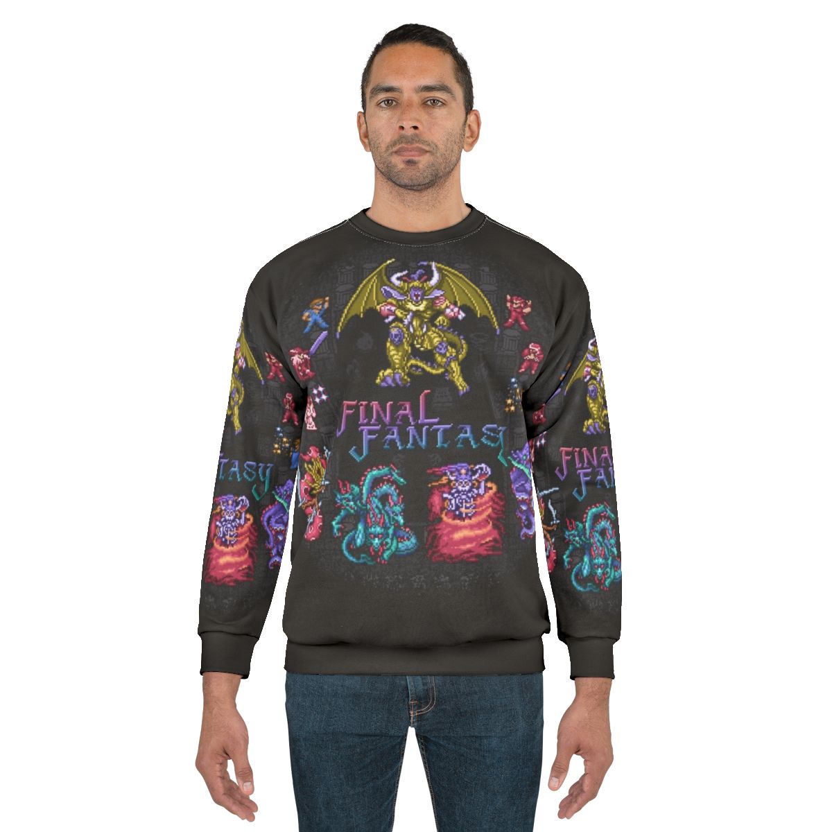 Fantasy Final Sweatshirt - Retro Gaming Pixelart Shirt