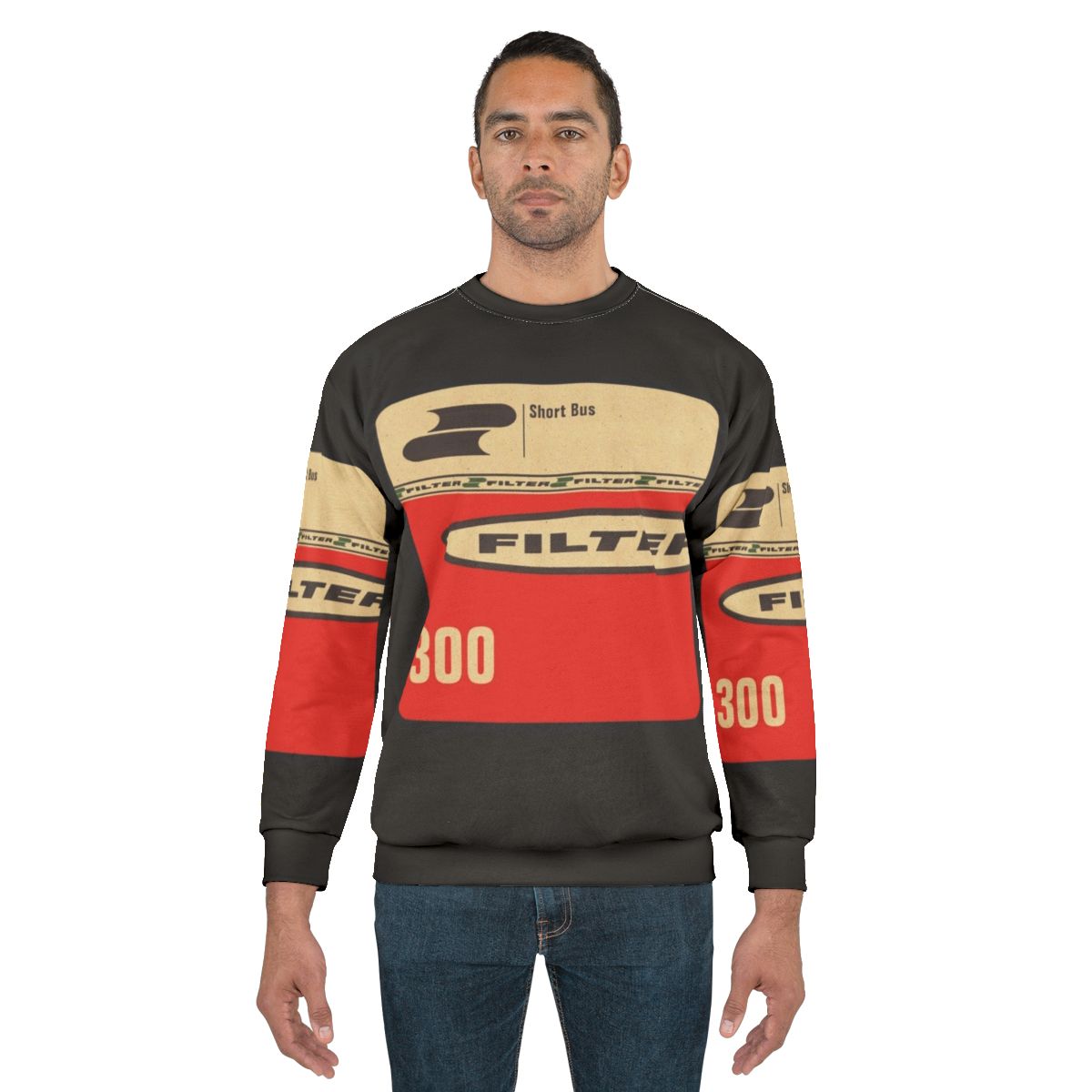 Industrial Metal Short Bus Sweatshirt with Filter Band Logo