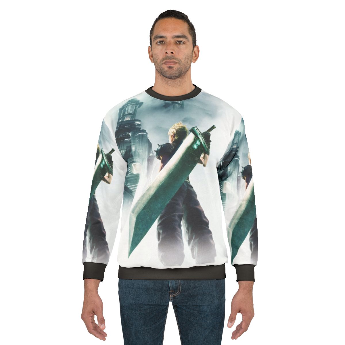 Final Fantasy 7 Remake Sweatshirt featuring Cloud, Sephiroth, and Midgar