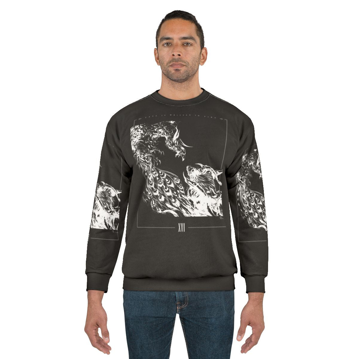 Final Fantasy XVI Clive Rosfield Monochrome Sweatshirt