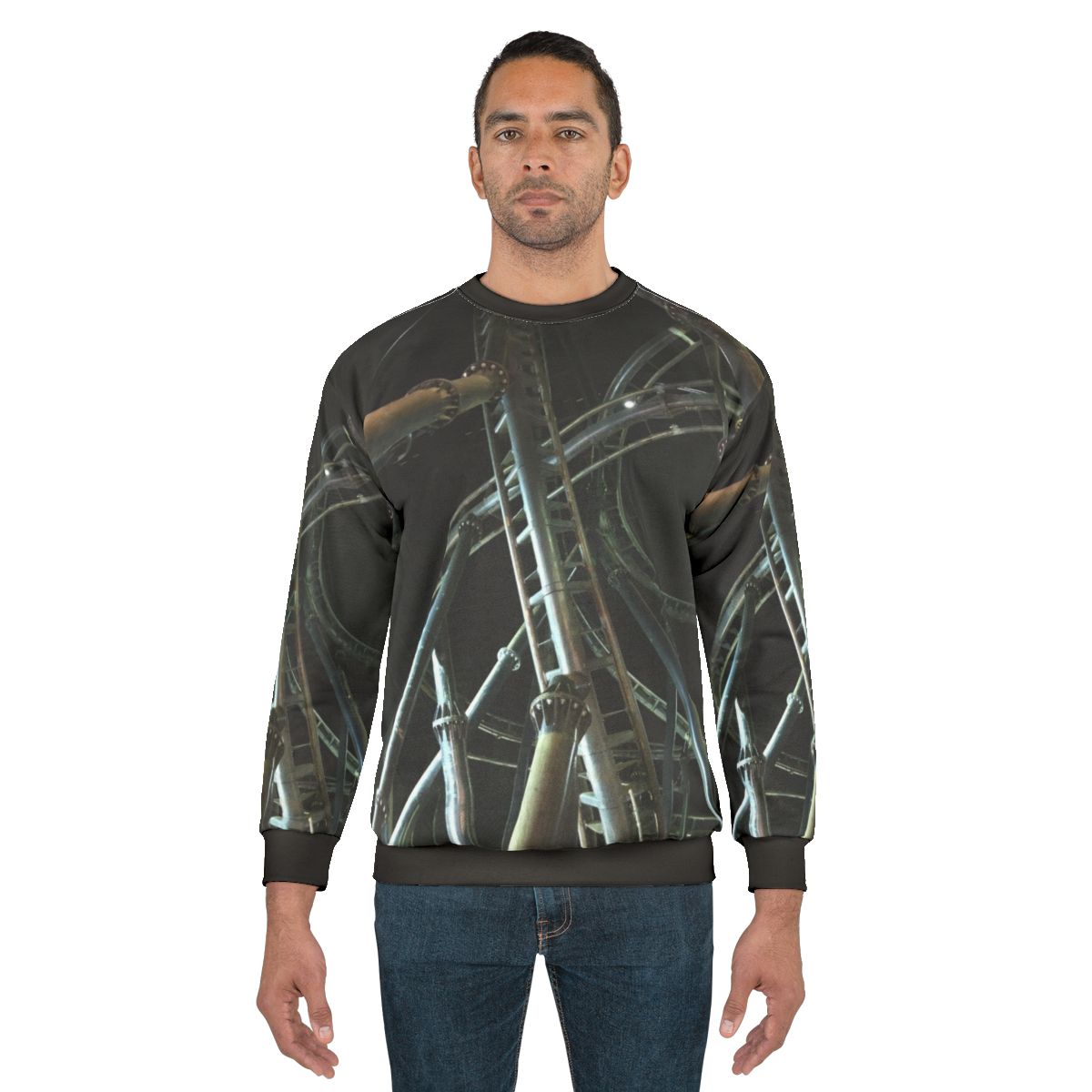 "Flight of Fear" roller coaster themed sweatshirt