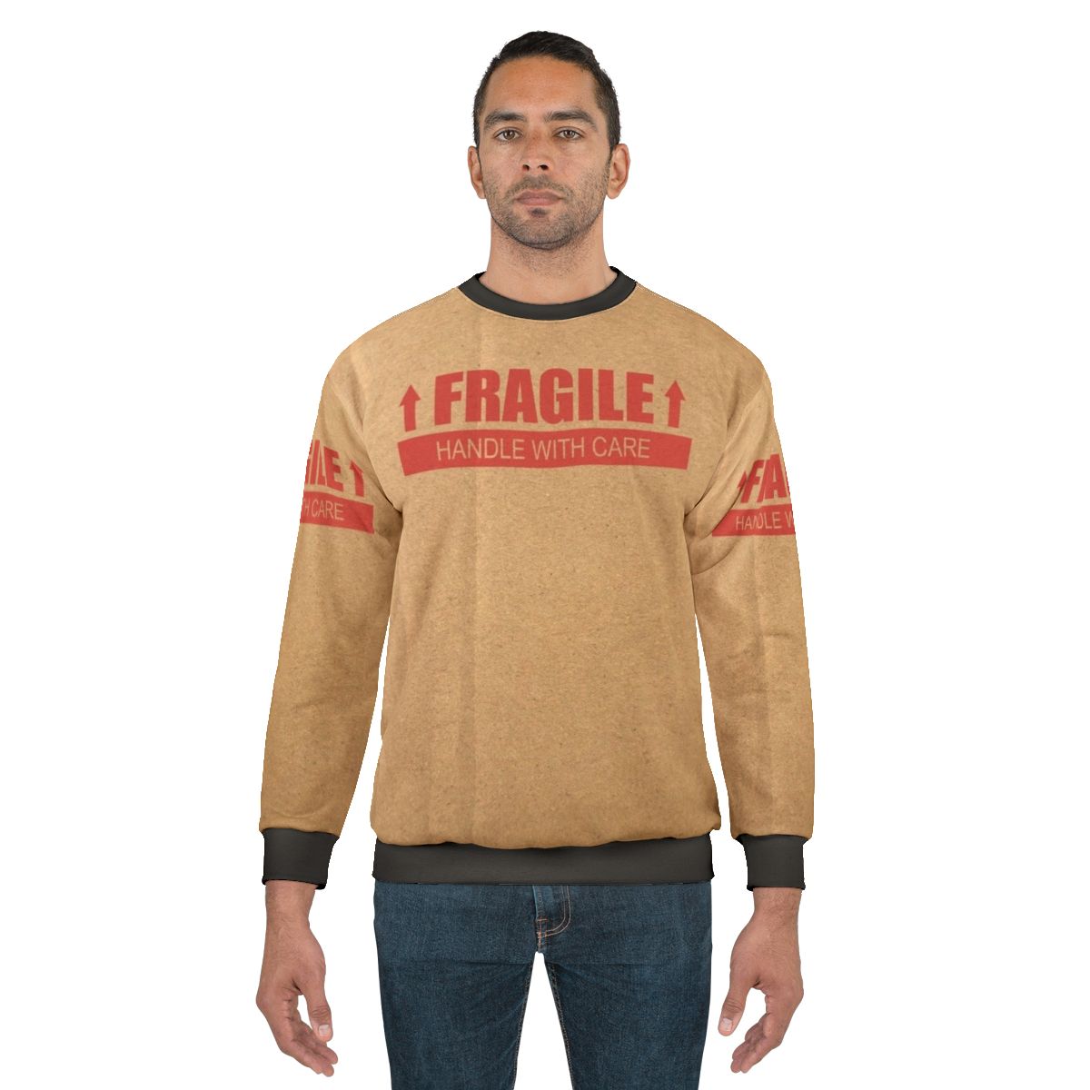 Fragile cardboard box handle with care sweatshirt