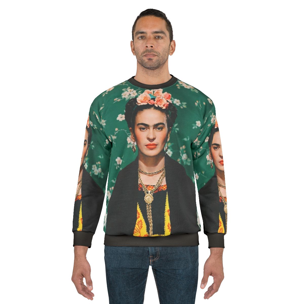 Frida Kahlo Vogue Portrait Sweatshirt for Feminist and Political Art Lovers