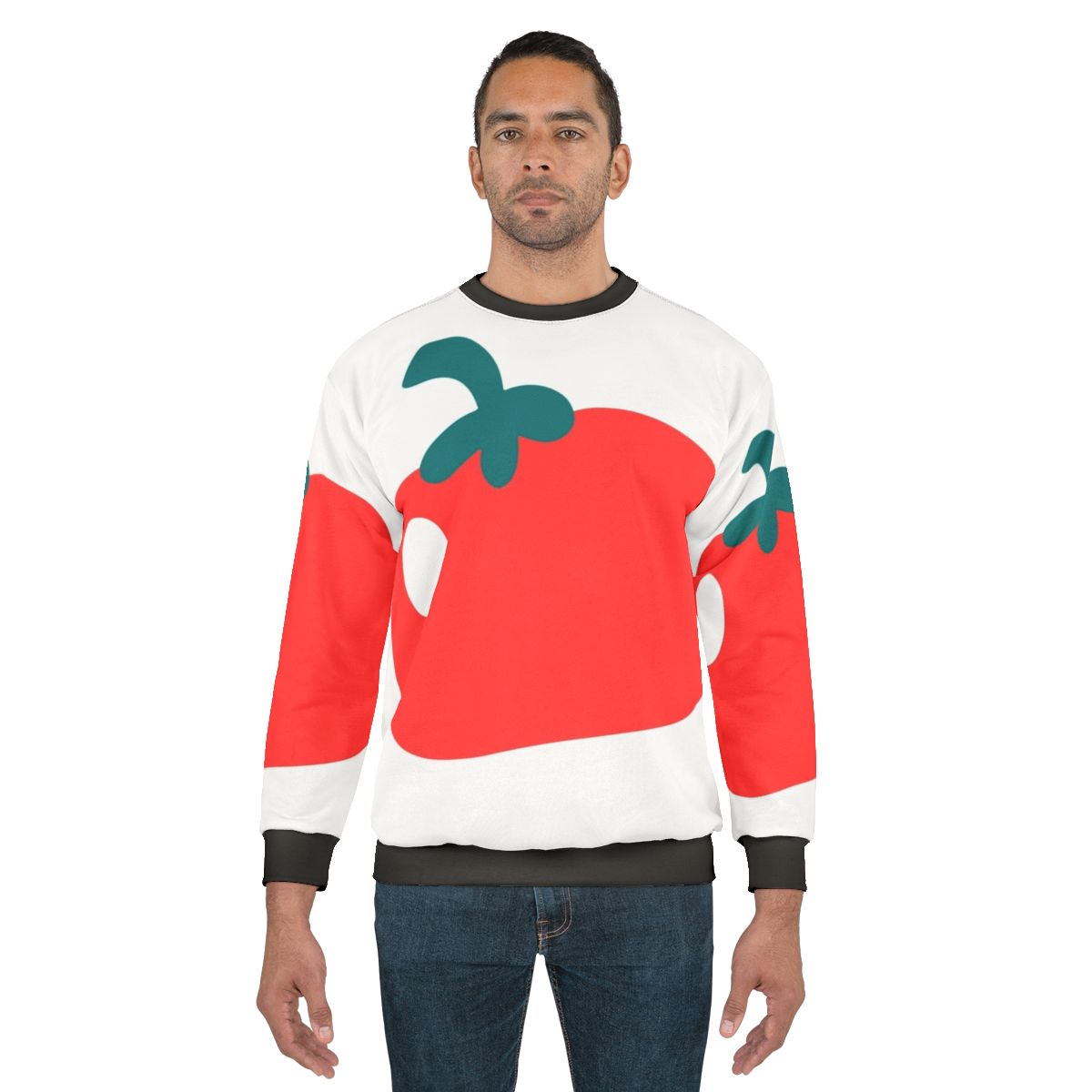 Colorful fruits design sweatshirt for music enthusiasts