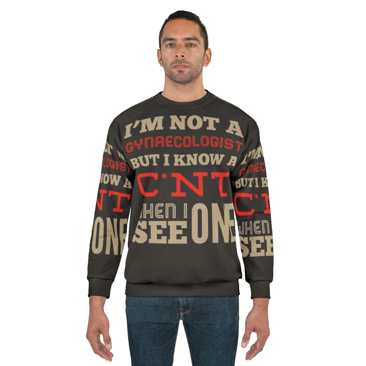 Funny rude sweatshirt with gynaecology occupations