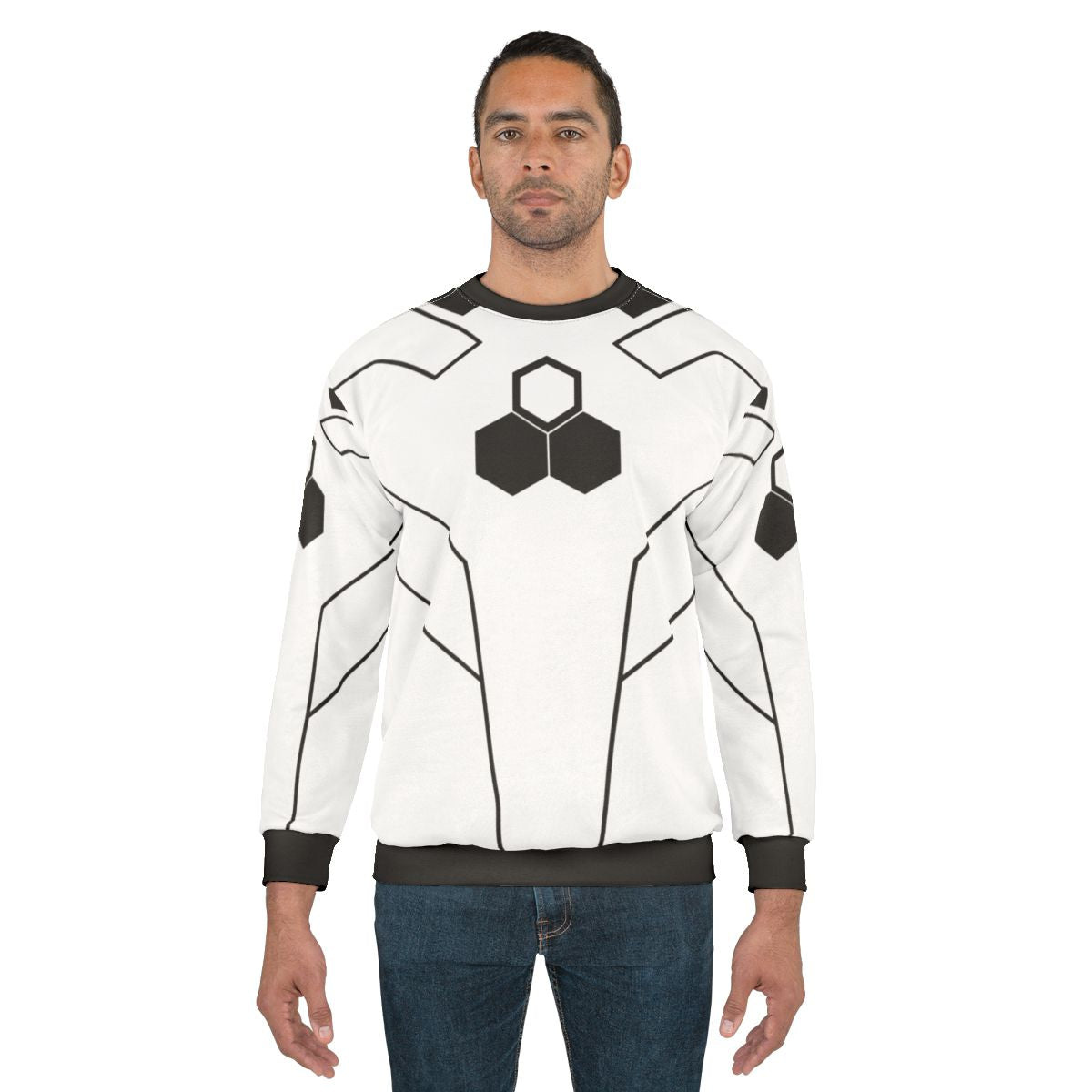 Future Foundation Fantastic Superhero Sweatshirt with Hexagon Emblem
