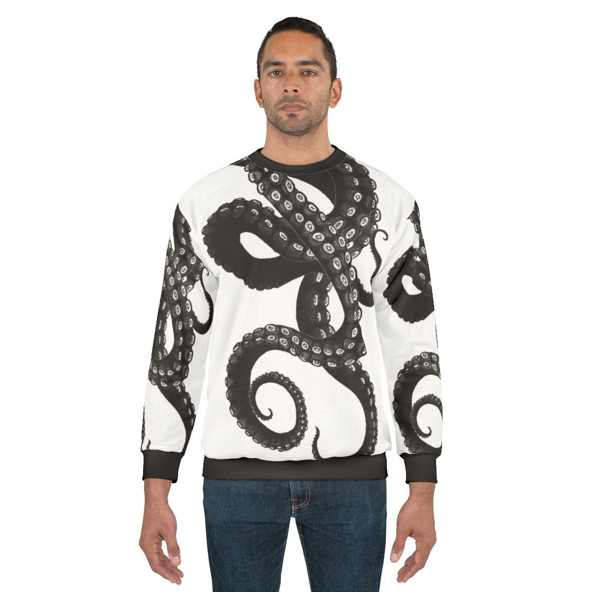 Kraken sweatshirt with tentacles for a spooky sea creature look