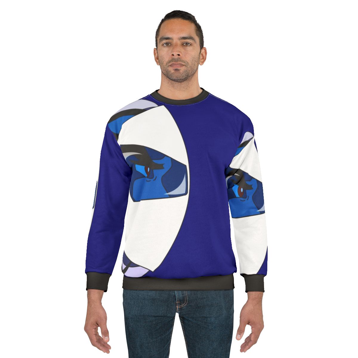 Goldorak anime mecha sweatshirt with Japanese superhero design