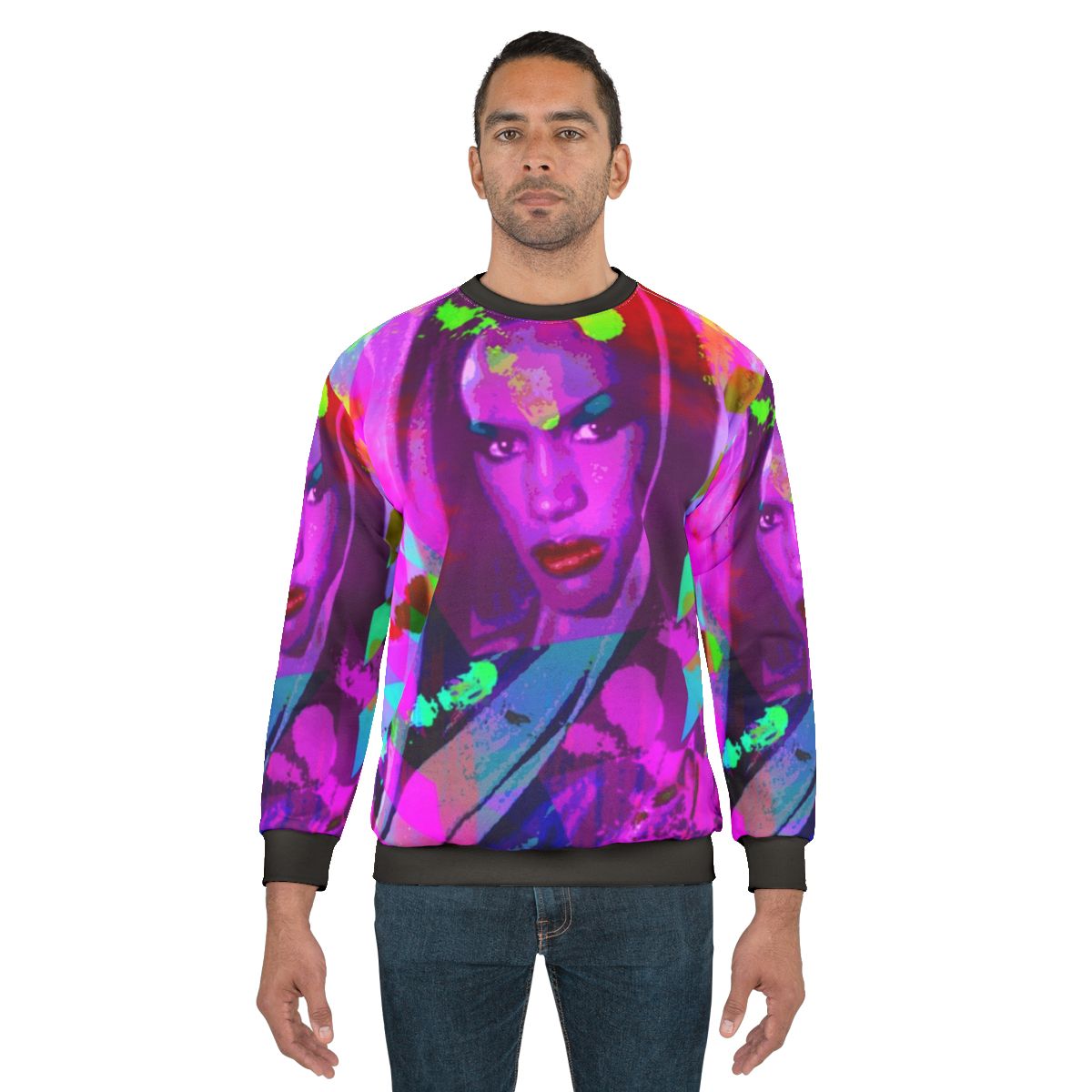 Grace Jones inspired LGBTQ hedonist sweatshirt