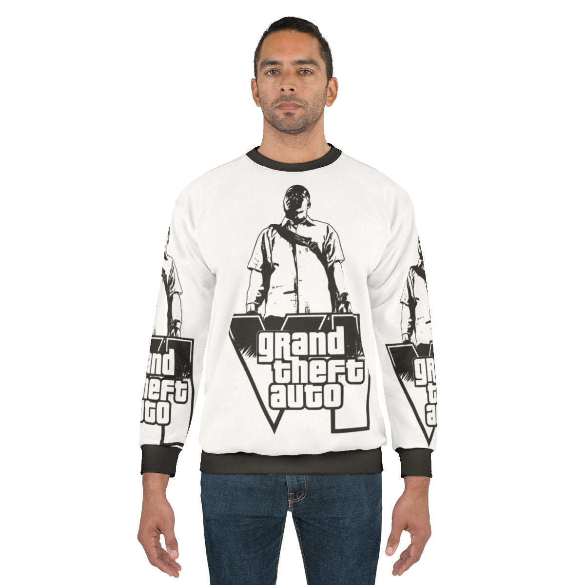 Grand Theft Auto Sweatshirt with Retro Gaming Inspired Design