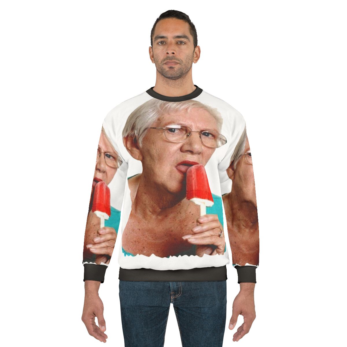 Grandma Granny Ice Cream Sweatshirt, Funny Offensive Novelty Graphic Tee