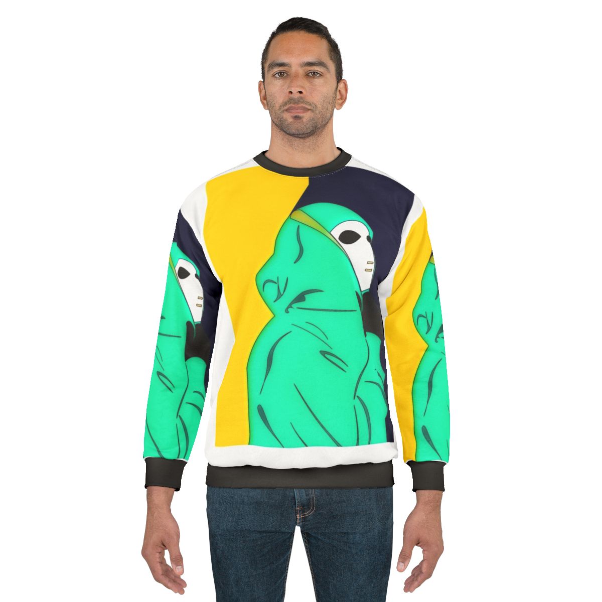 Graphite Christmas Sweatshirt with Festive Graphics