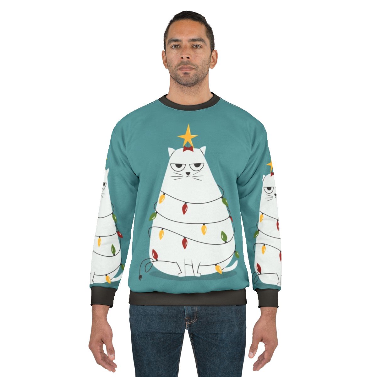 Grumpy Christmas Cat Sweatshirt