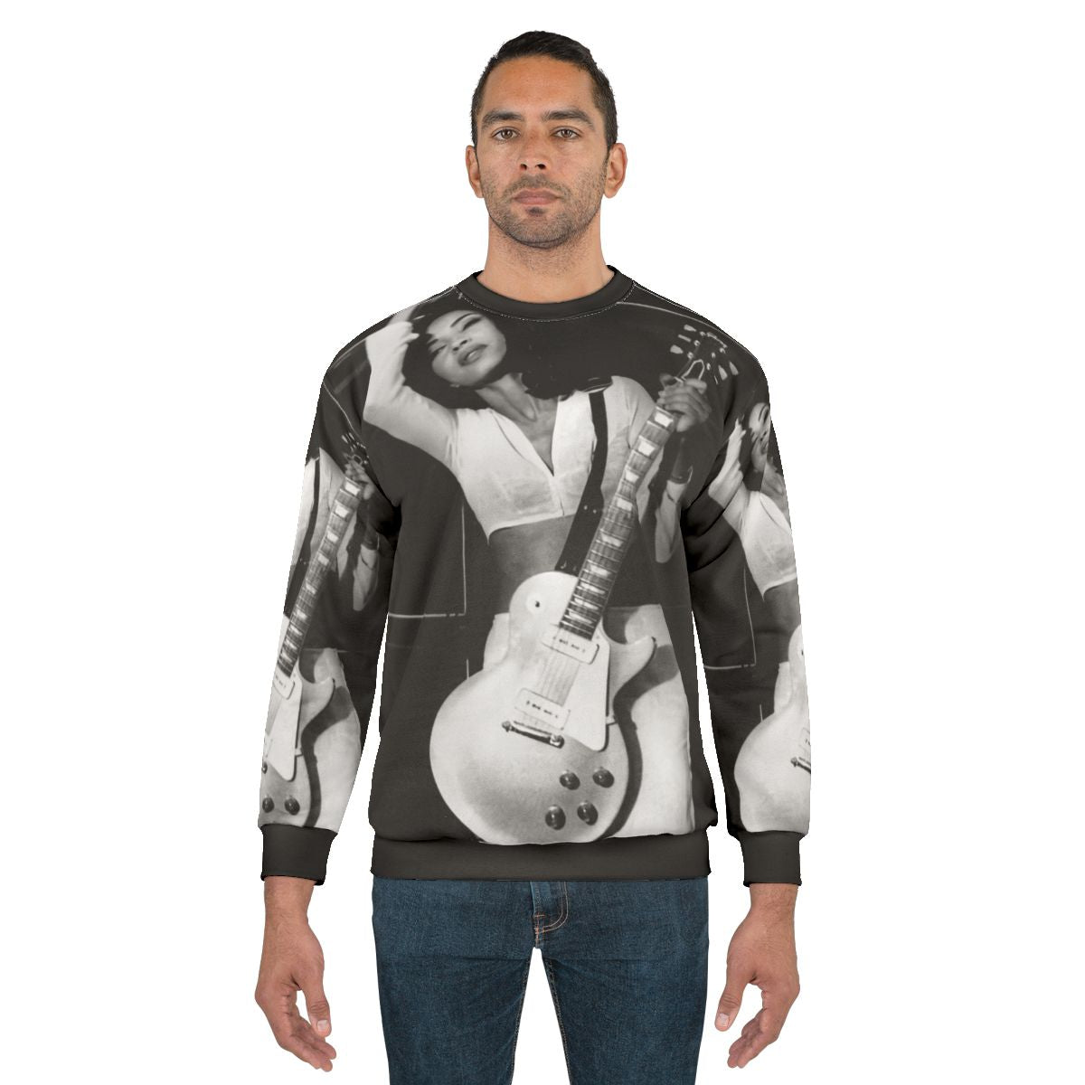 Sade inspired guitar aesthetic sweatshirt