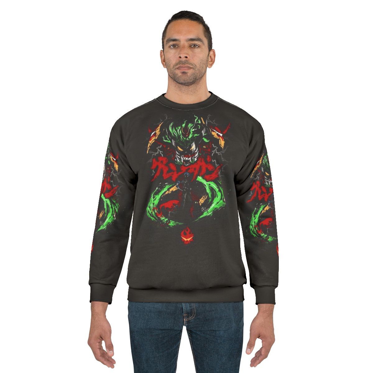Gurren Lagann anime-inspired sweatshirt