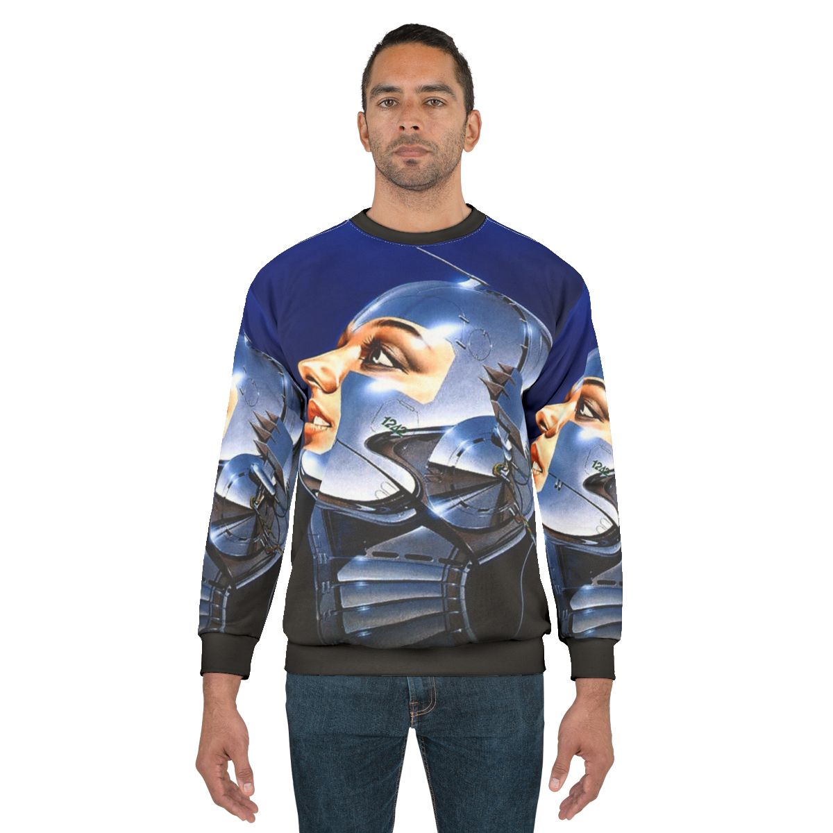Hajime Sorayama metal music inspired sweatshirt