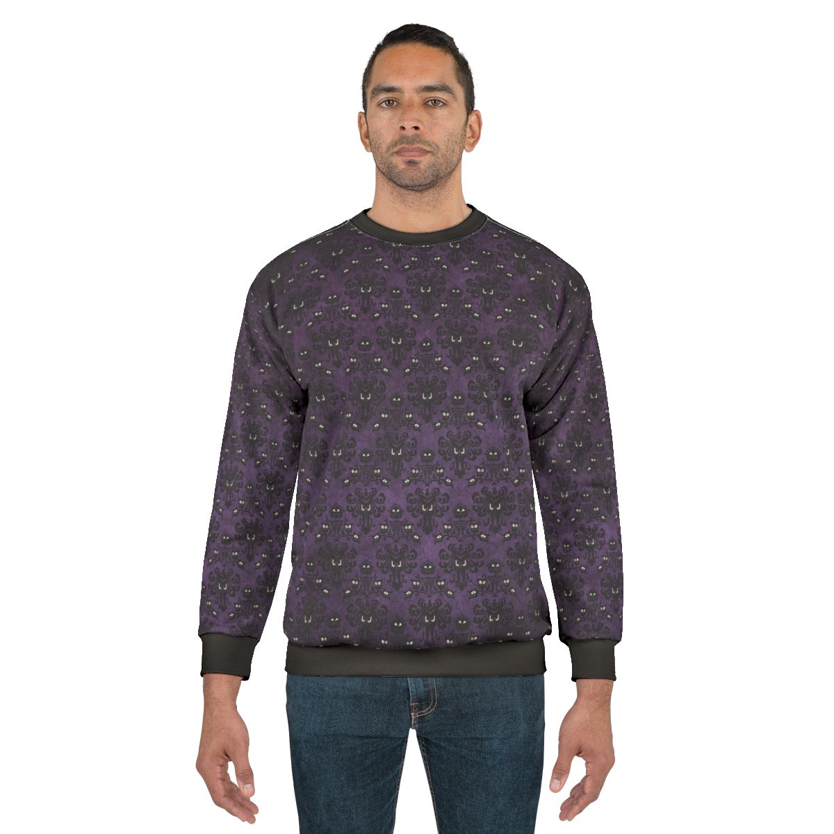 Haunted Mansion Sweatshirt with Wallpaper Design