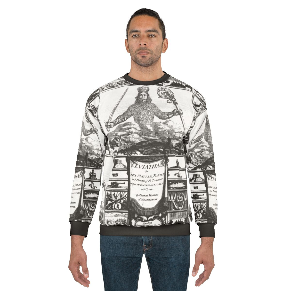 Hobbes Leviathan Frontispiece Sweatshirt