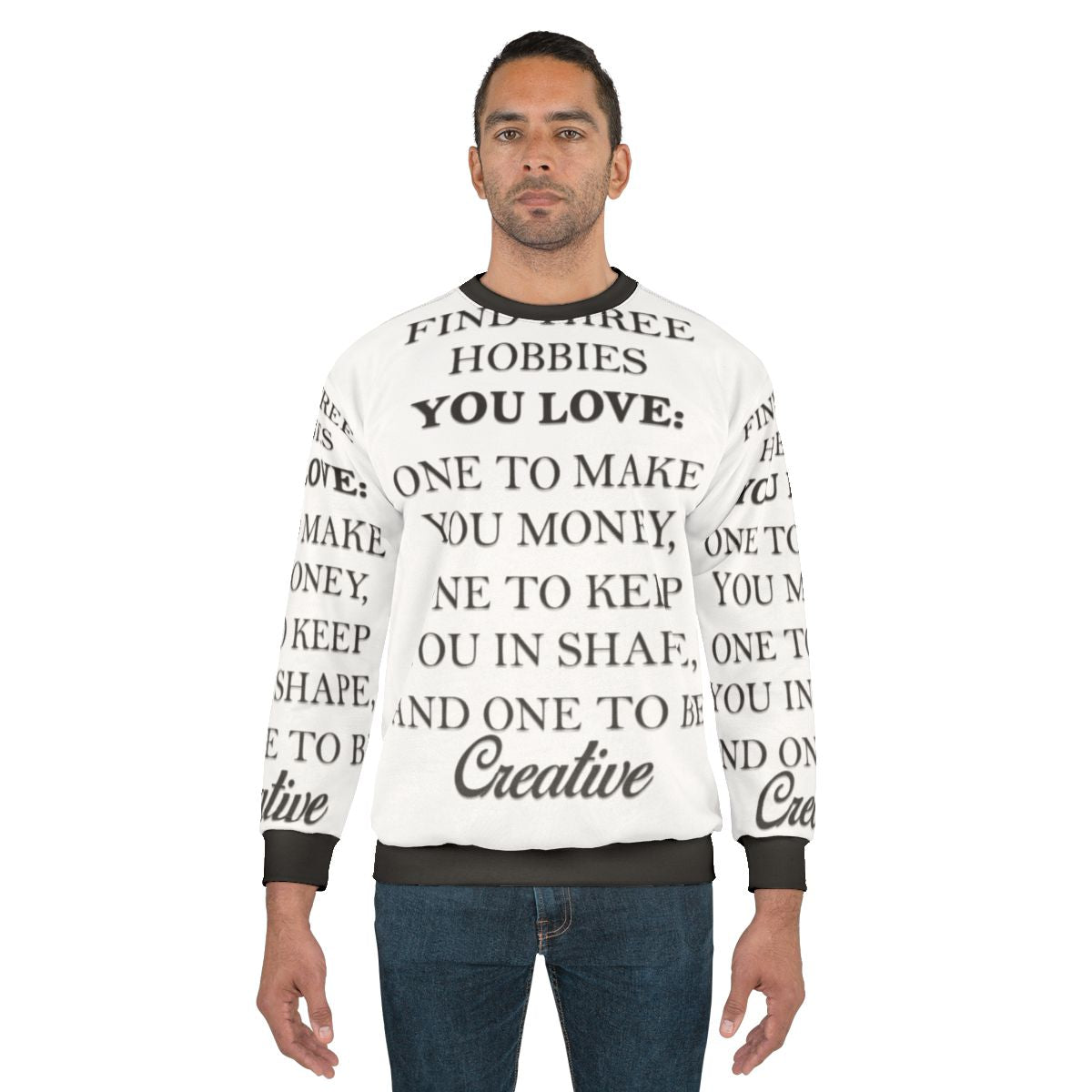 Hobbies graphic sweatshirt