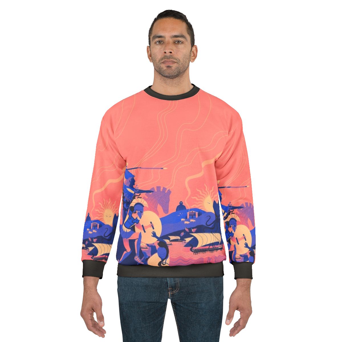 Homeric Landscape Greek Mythology Sweatshirt