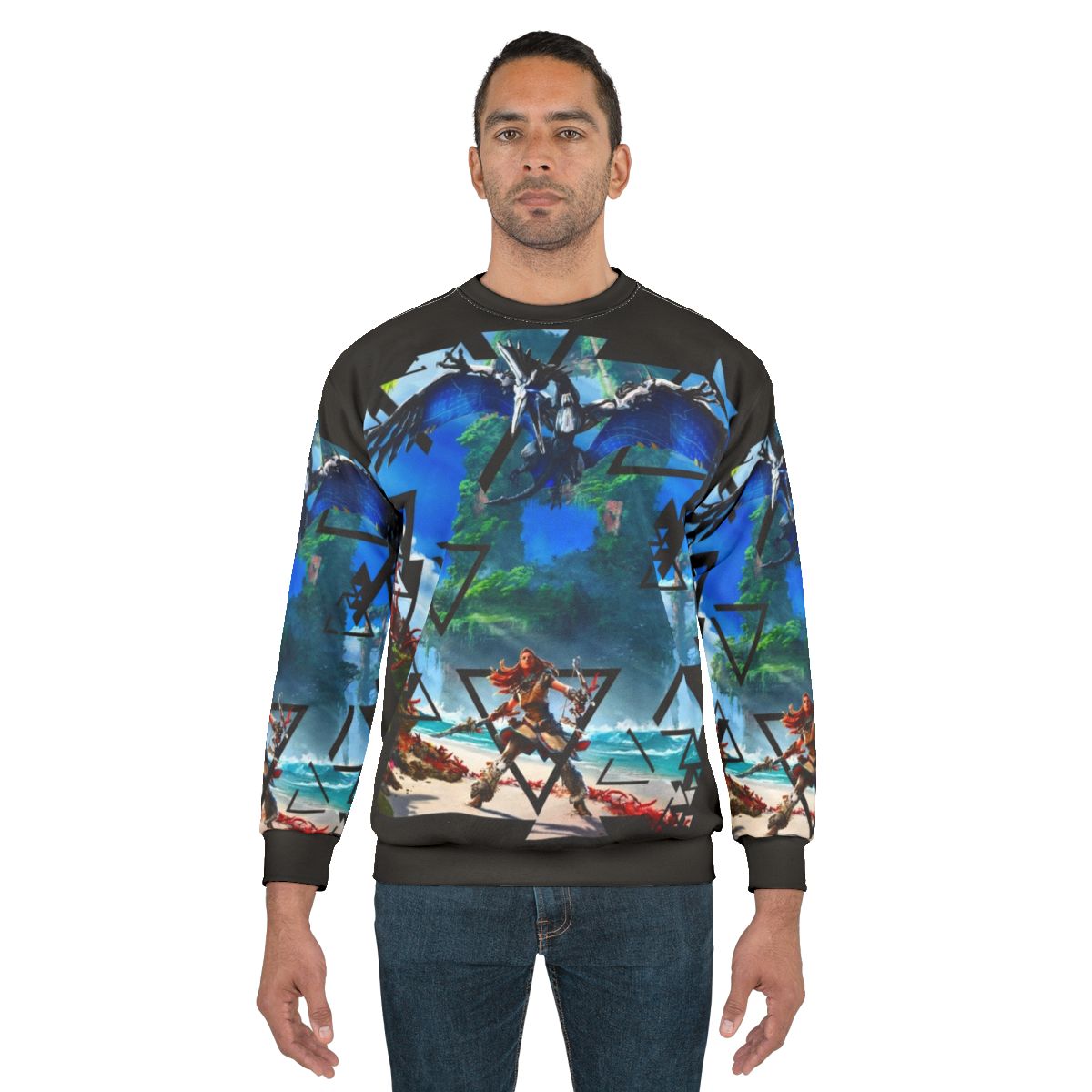 Horizon Forbidden West PlayStation 5 Sweatshirt featuring Aloy from the Guerrilla Games video game