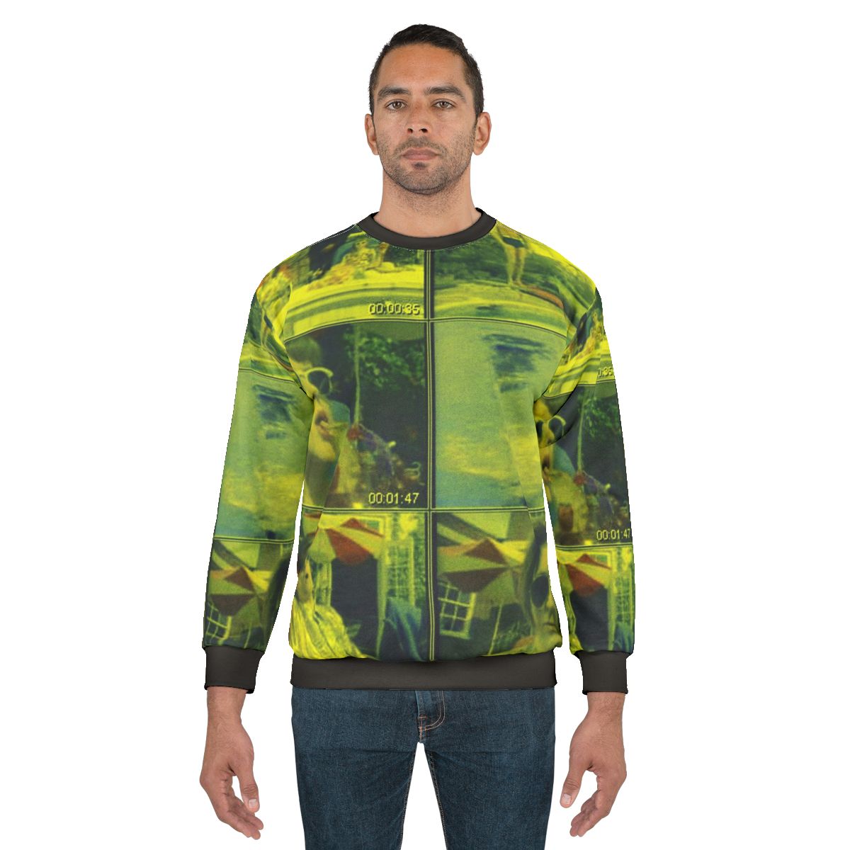 Hot dog jumping frog albuquerque graphic sweatshirt