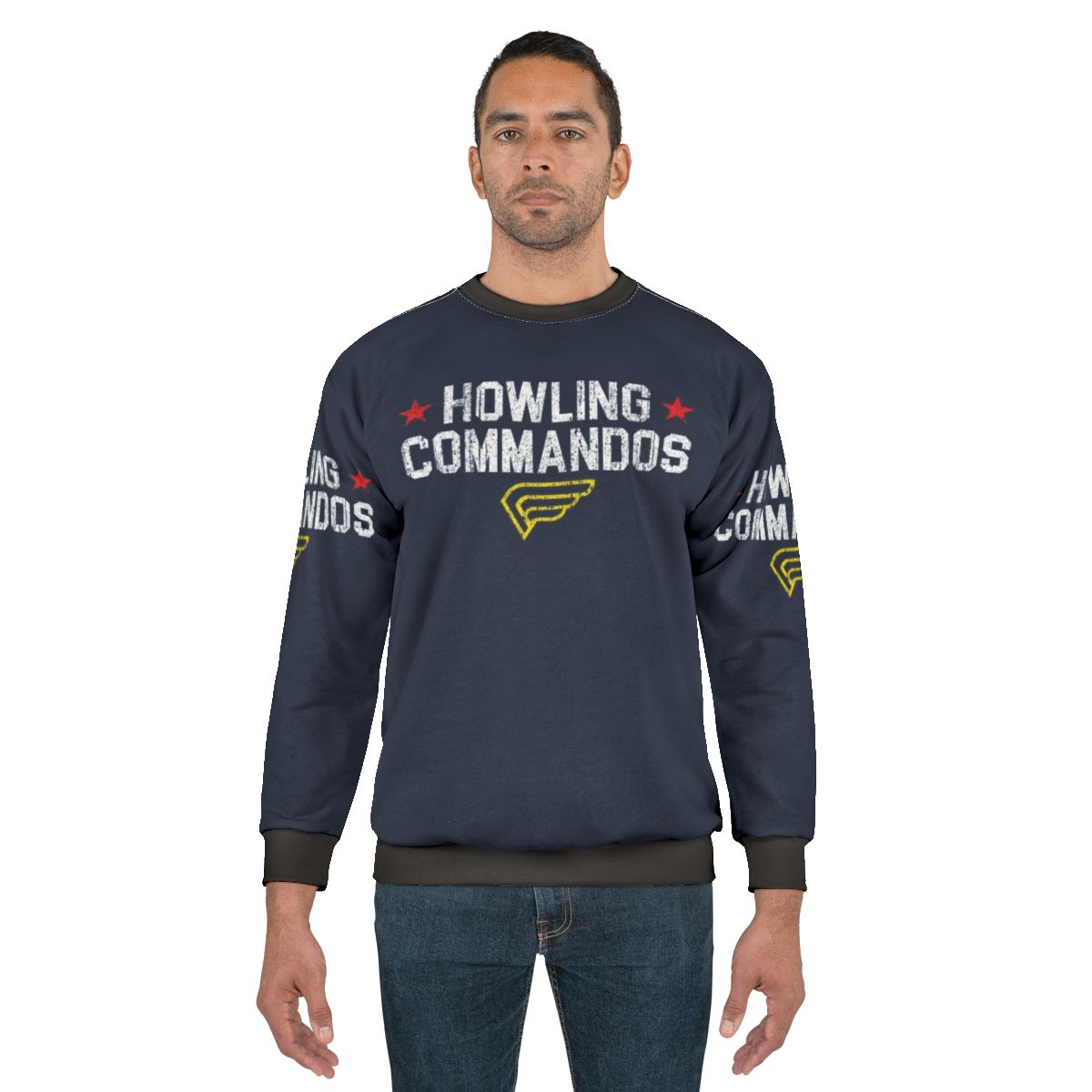 Howling Commandos Sweatshirt featuring characters from Marvel's Captain America