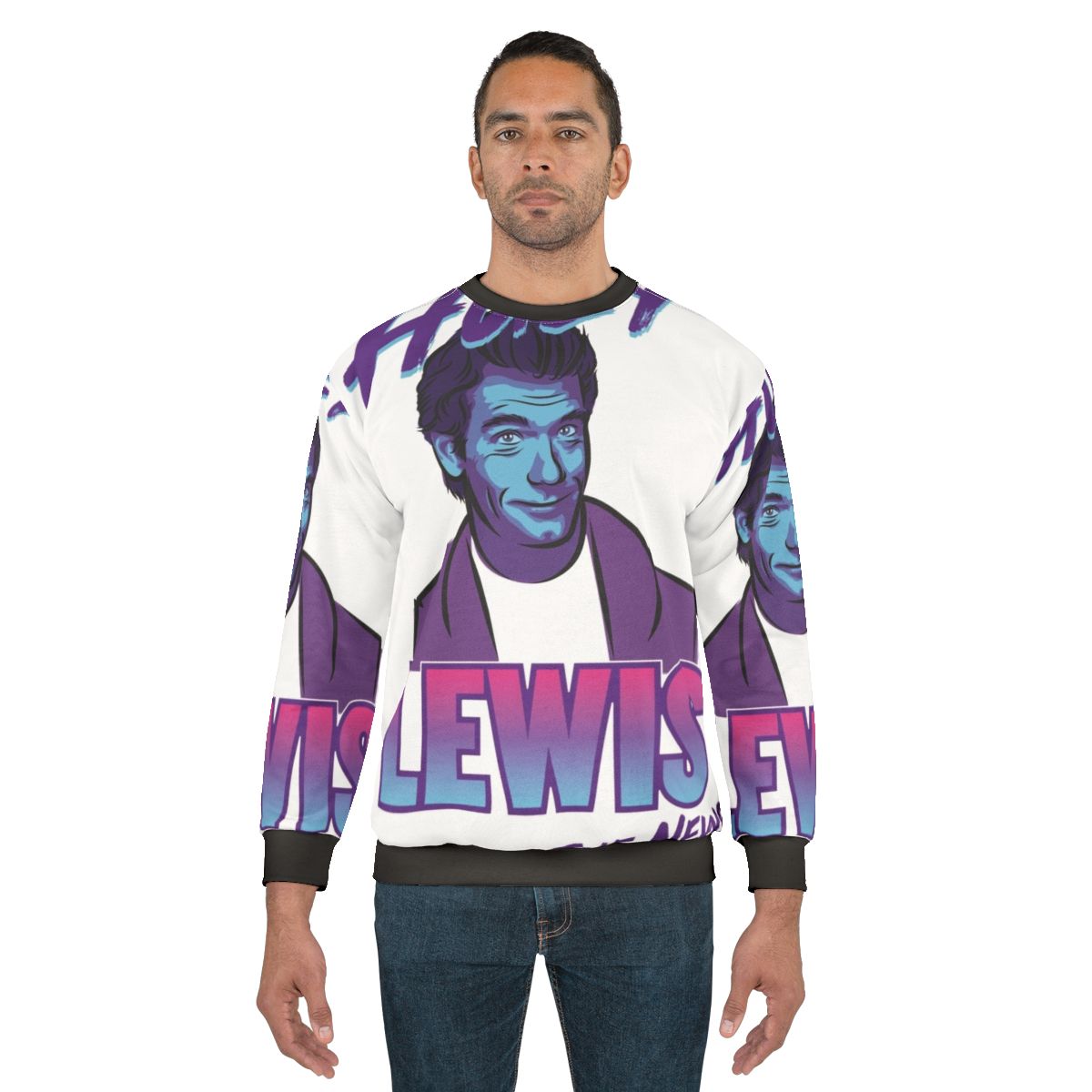 Soft 80s Sweatshirt featuring Huey Lewis and The News