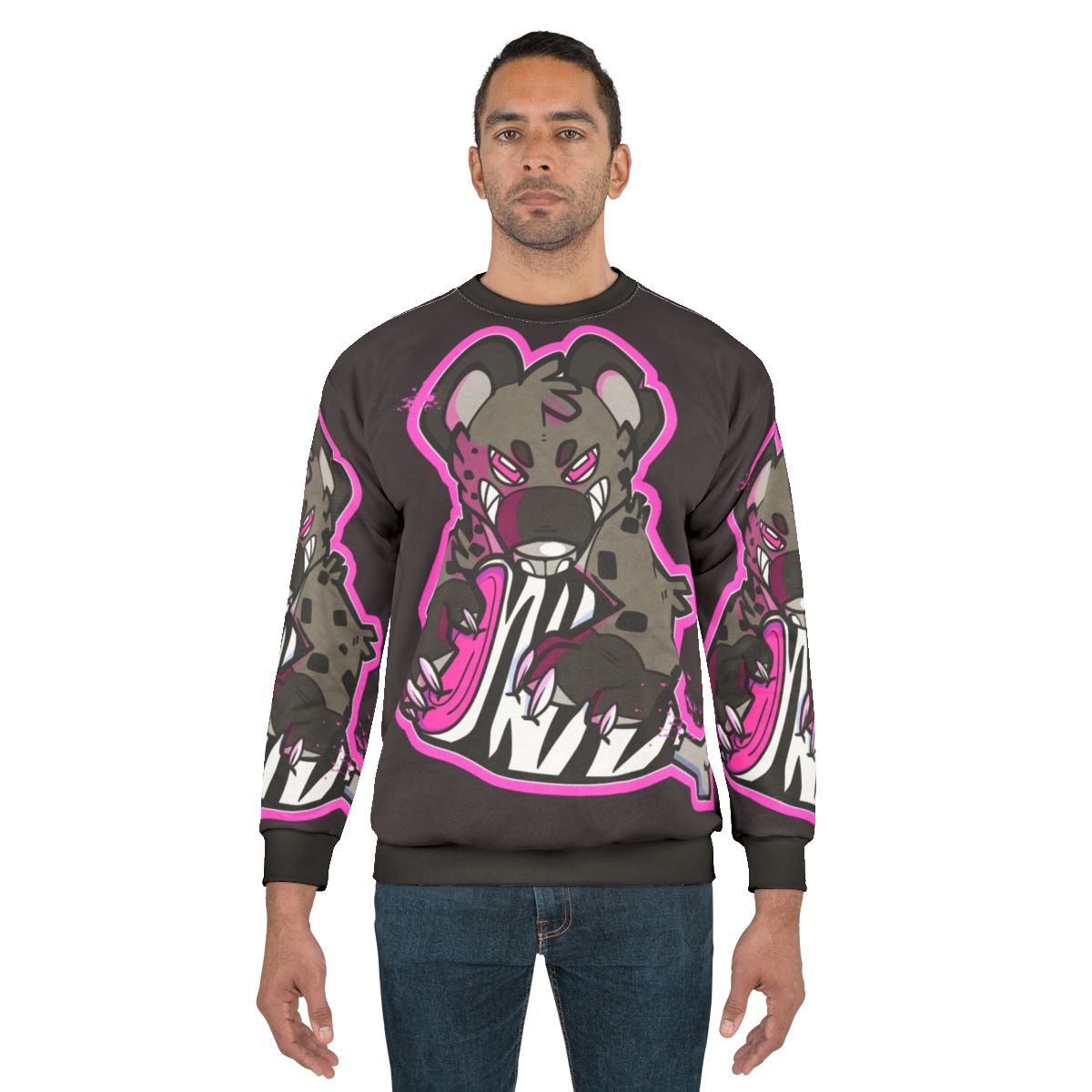 Hyena Themed Furry Sweatshirt