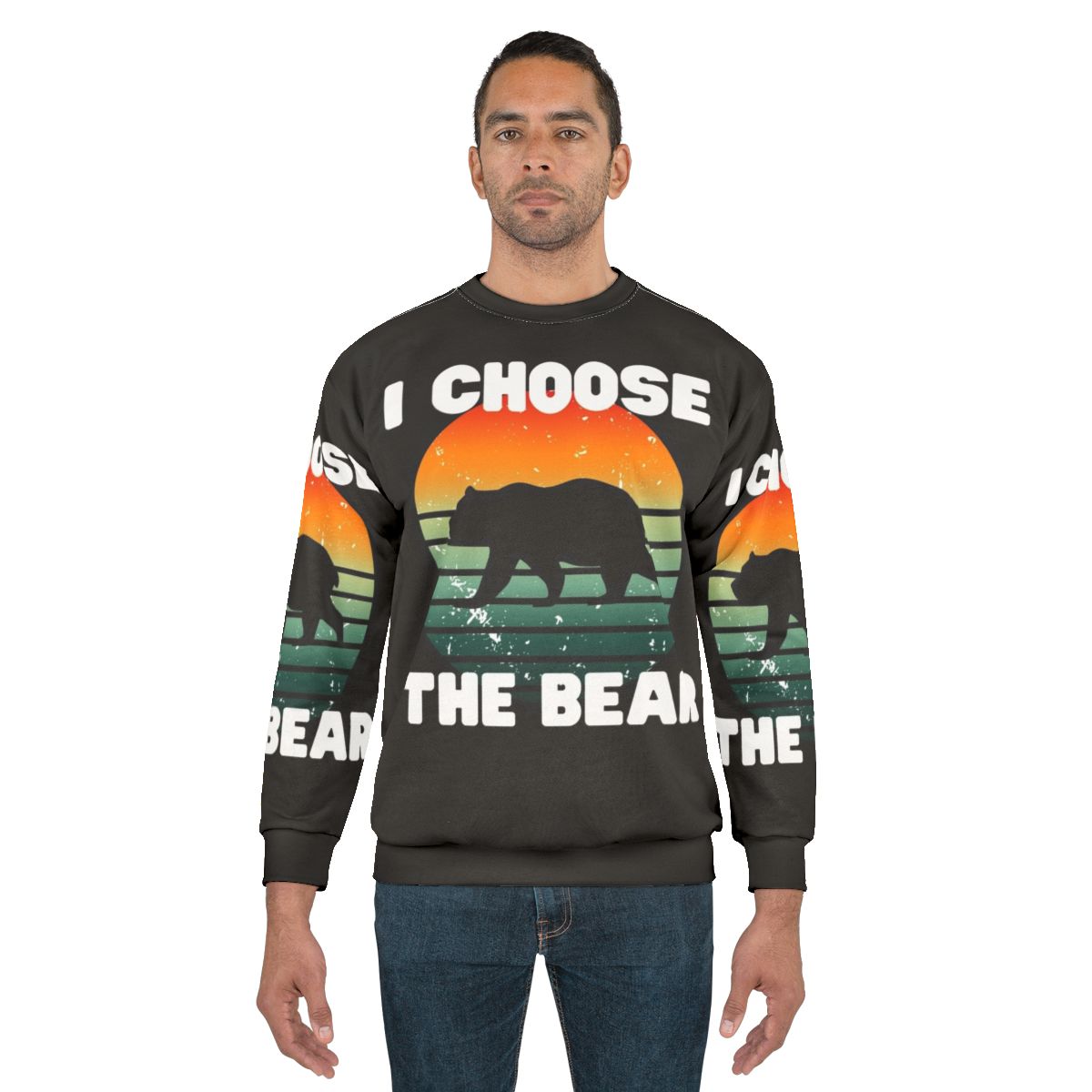 Choose The Bear women's sweatshirt with bear graphic