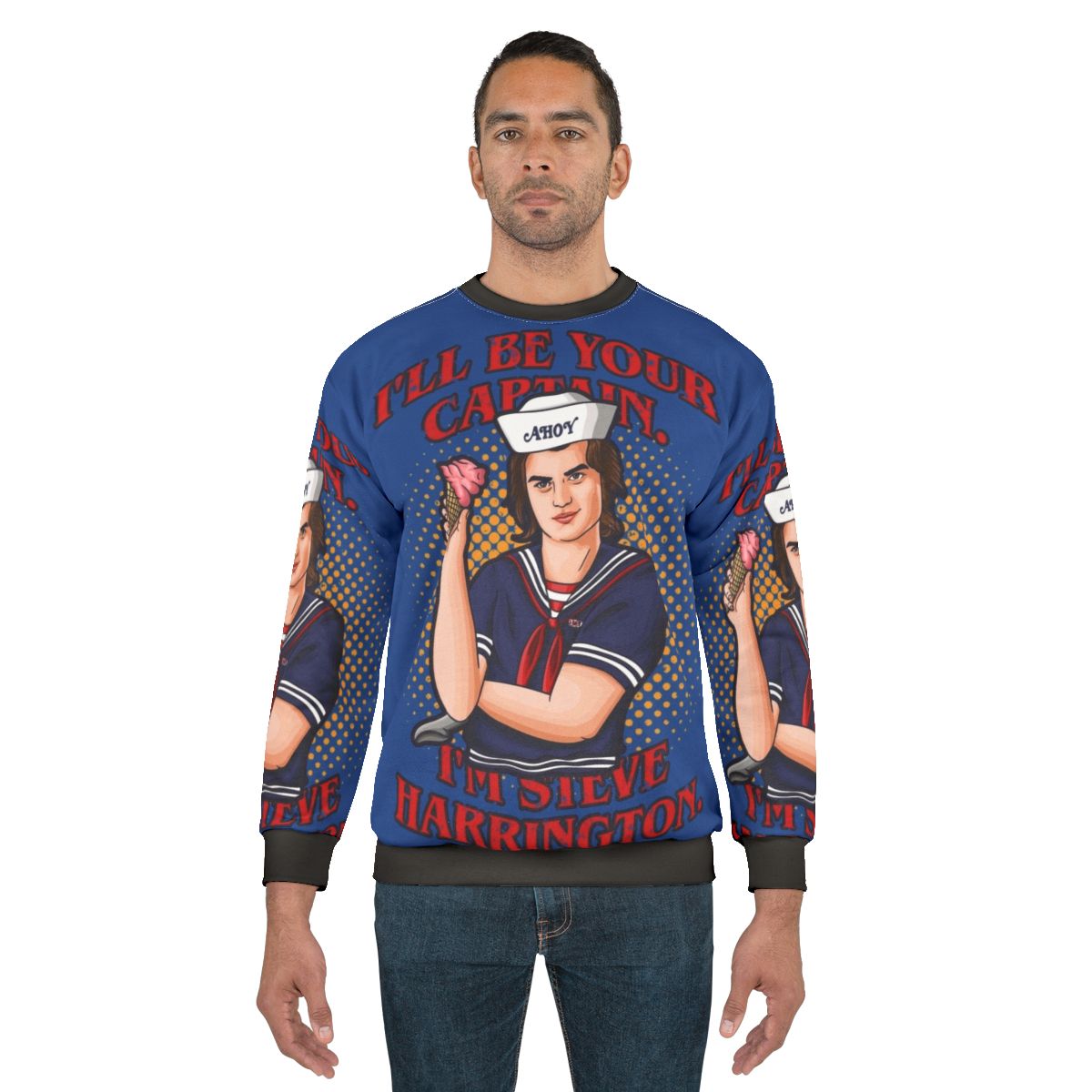 Steve Harrington "I'll Be Your Captain" Stranger Things Sweatshirt