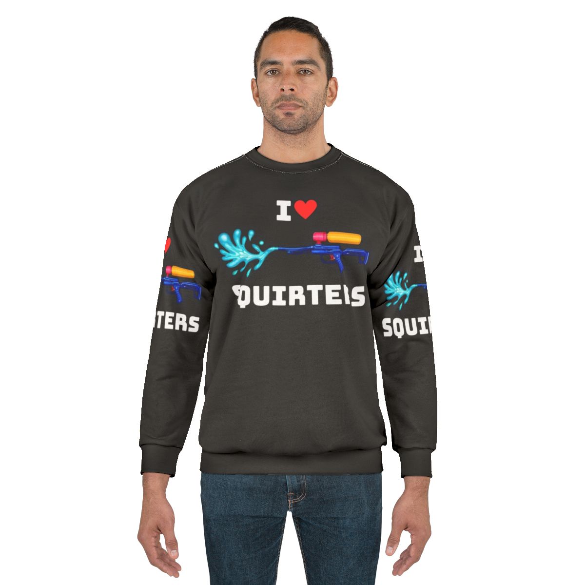 I Love Squirters Sweatshirt with Cute Squirrel Graphic