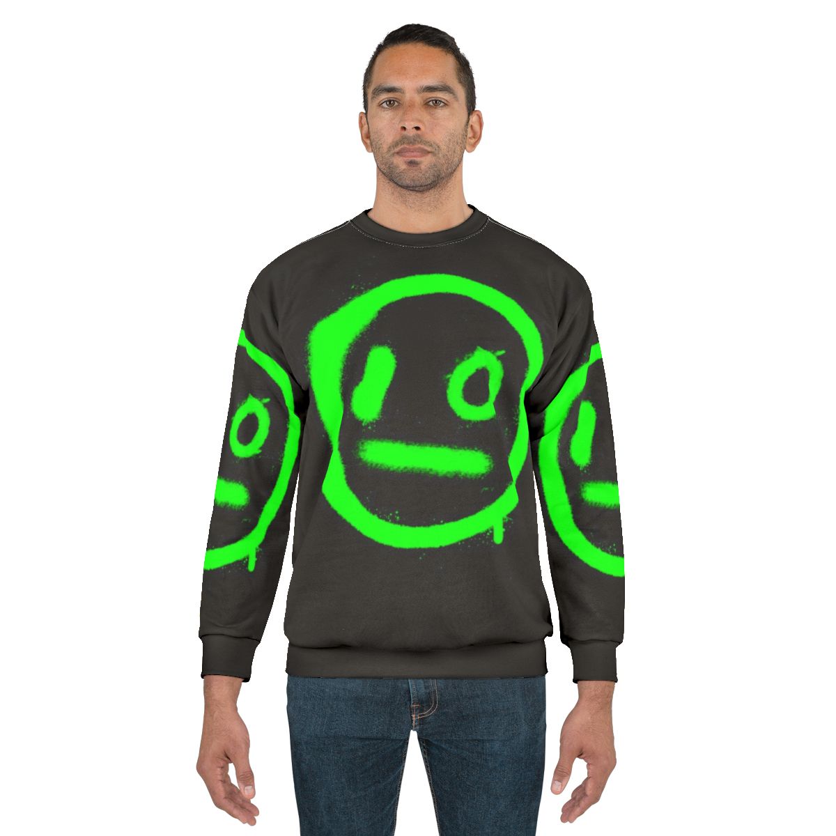 I/O Sweatshirt 2 with electronic dance music, edm, rave, and dj graphics