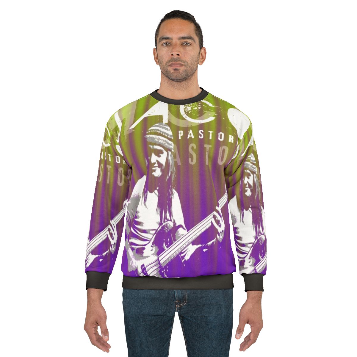 Jaco Pastorius inspired 60s jazz funk sweatshirt