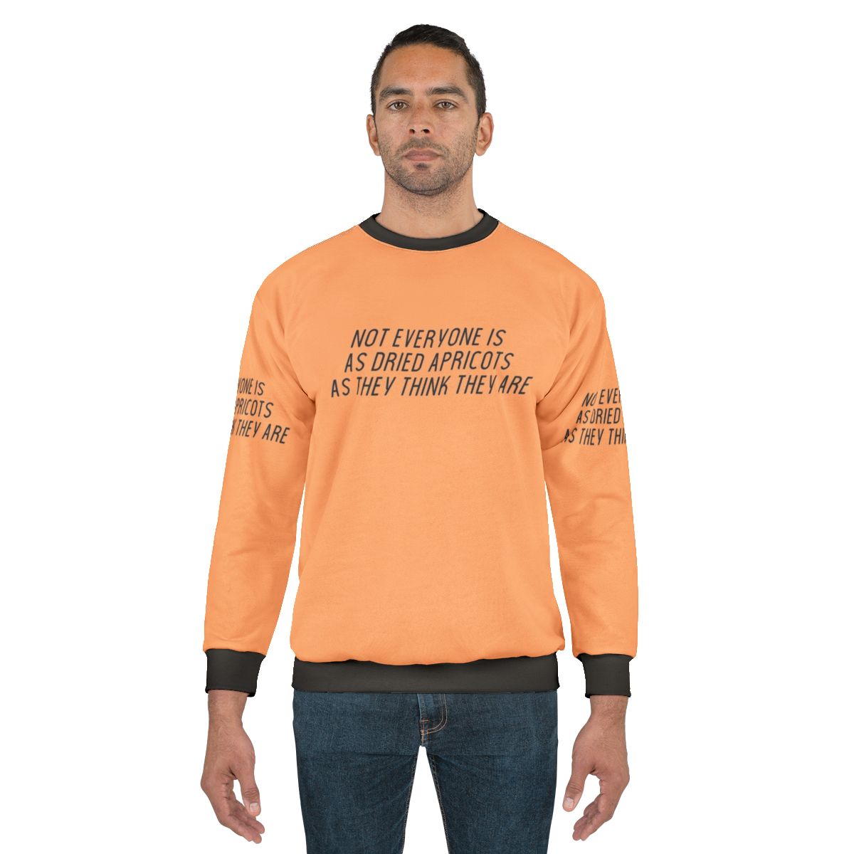 James Acaster's Apricots Sweatshirt - Minimalist Comedy Apparel