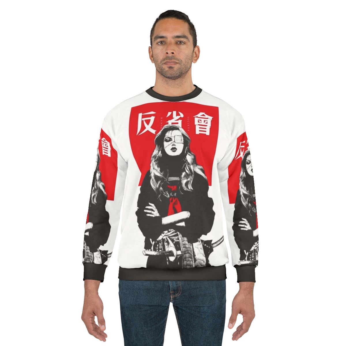 Japanese Samurai Girl Cyberpunk Style Sweatshirt