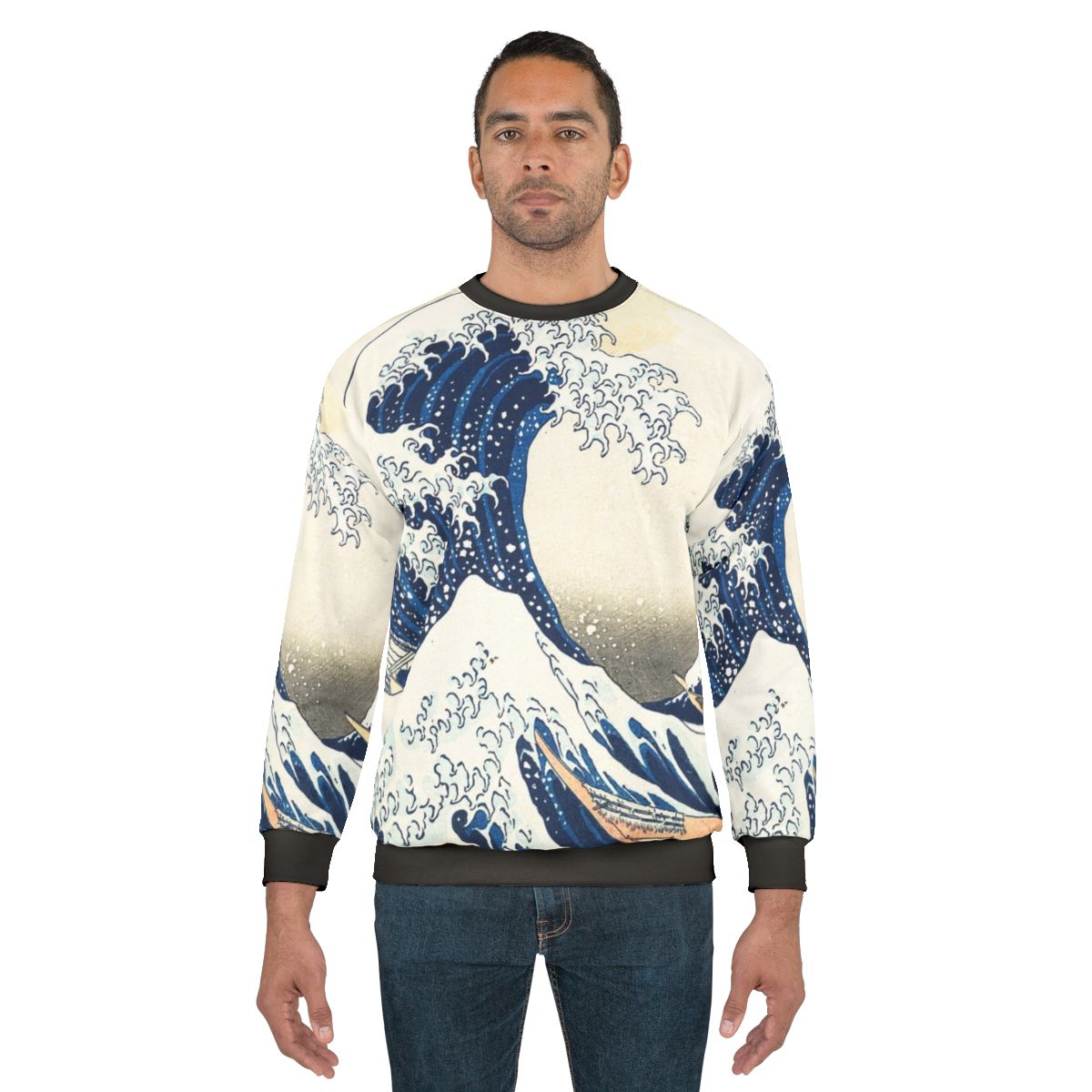 Kanagawa Wave Japanese Wave Sweatshirt by Hokusai