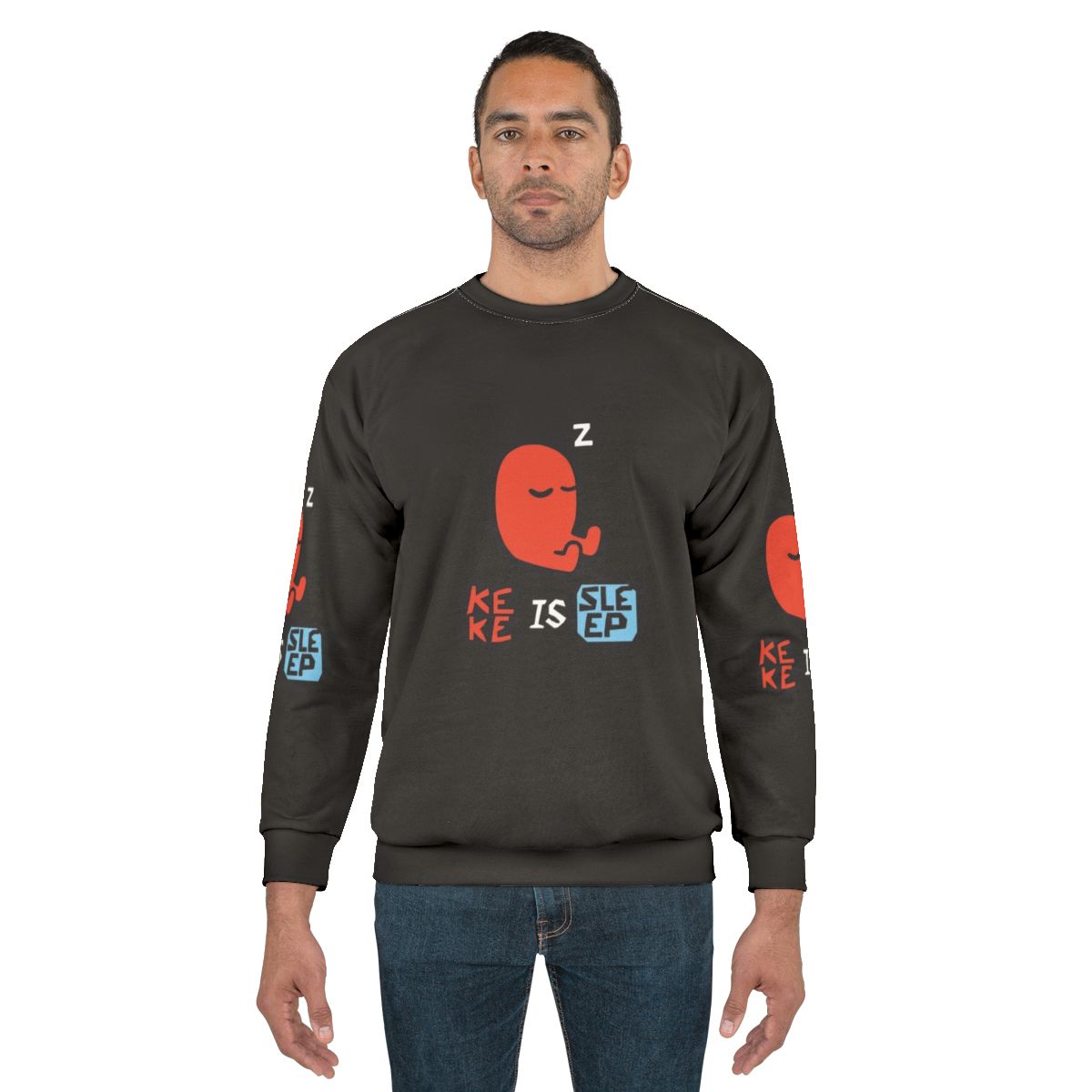 "Keke Is Sleep" Puzzle Game Sweatshirt featuring Baba from the game Baba Is You
