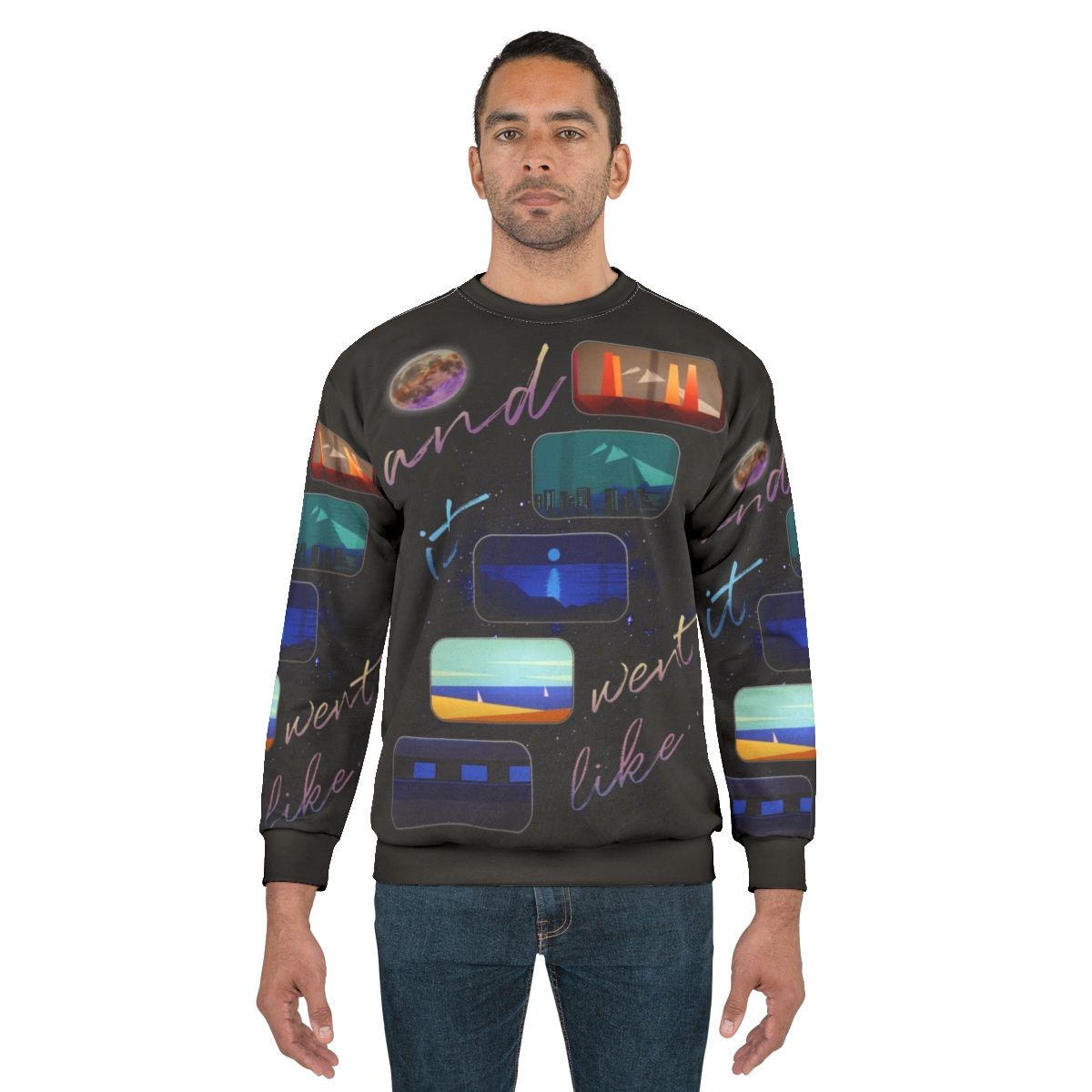 Kid Francescoli Moon Sweatshirt - Inspiring Multicolored Space and Nature Design