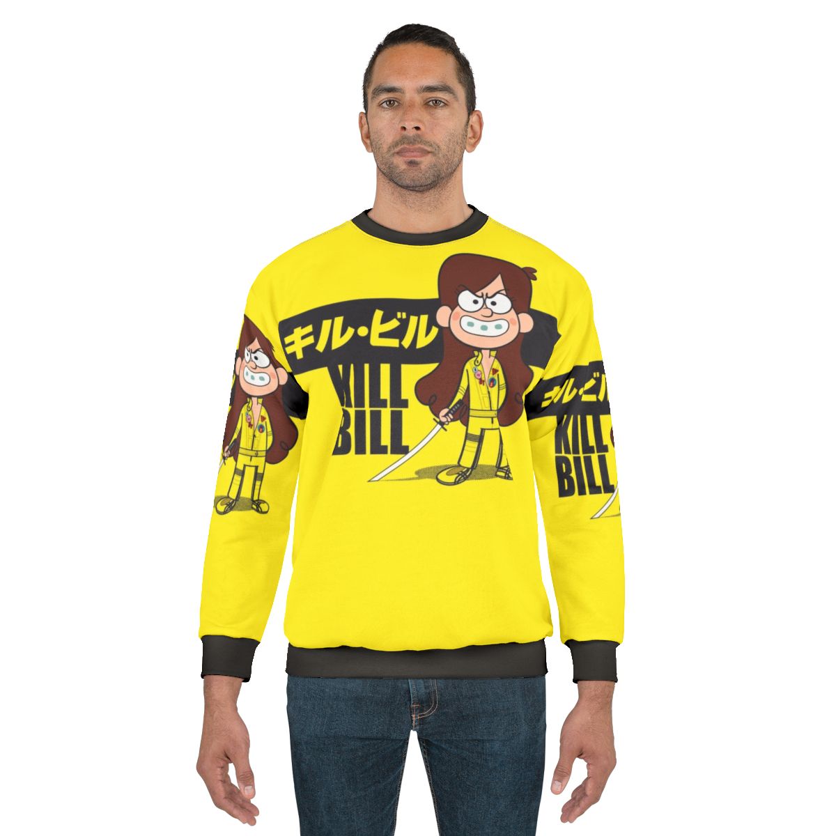 Kill Bill Gravity Falls Inspired Sweatshirt Featuring Dipper, Mabel, Grunkle Stan, and Bill Cipher