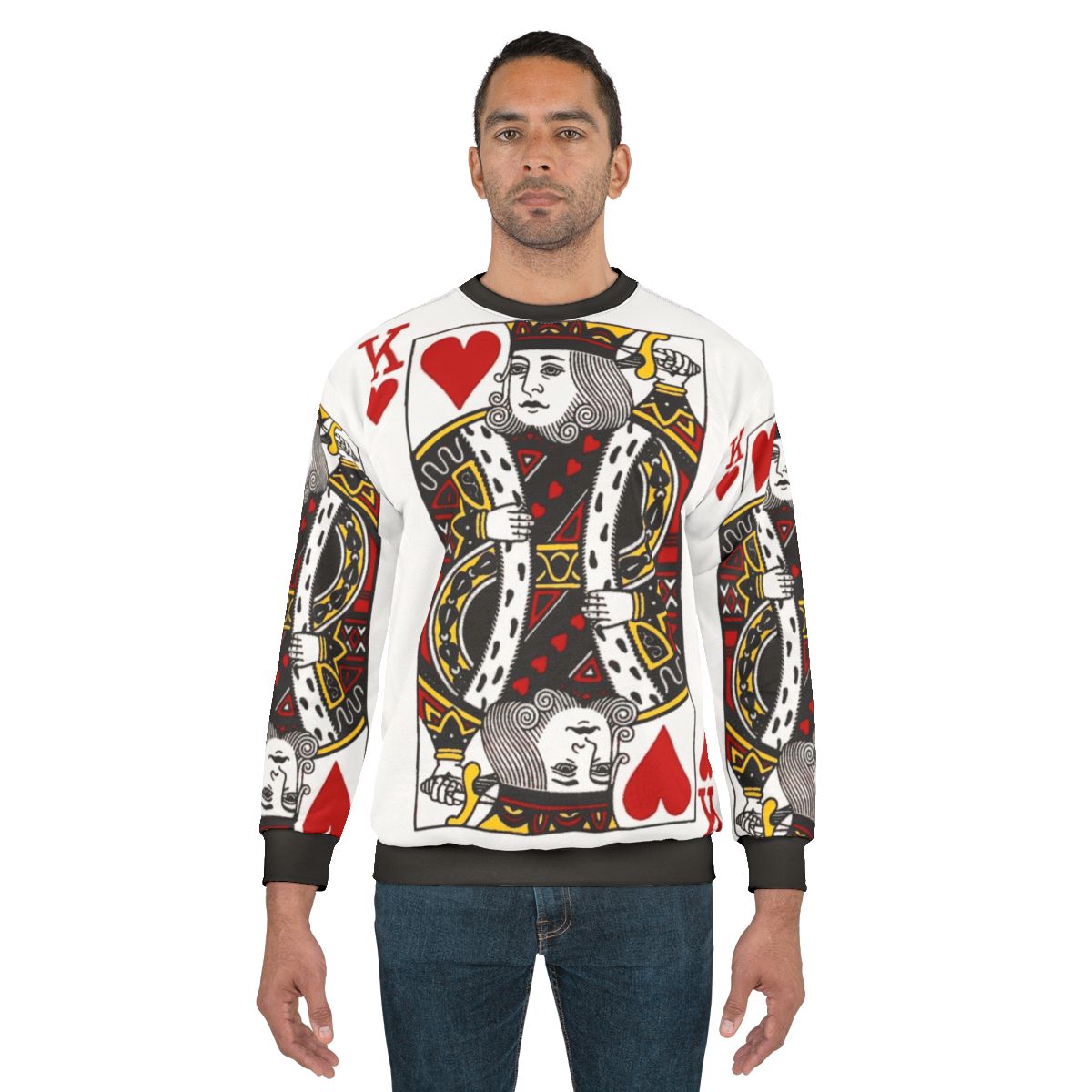 King of Hearts Poker Inspired Sweatshirt