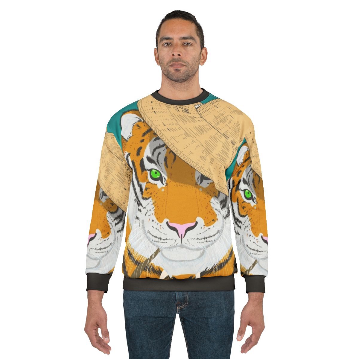 Korean tiger graphic sweatshirt