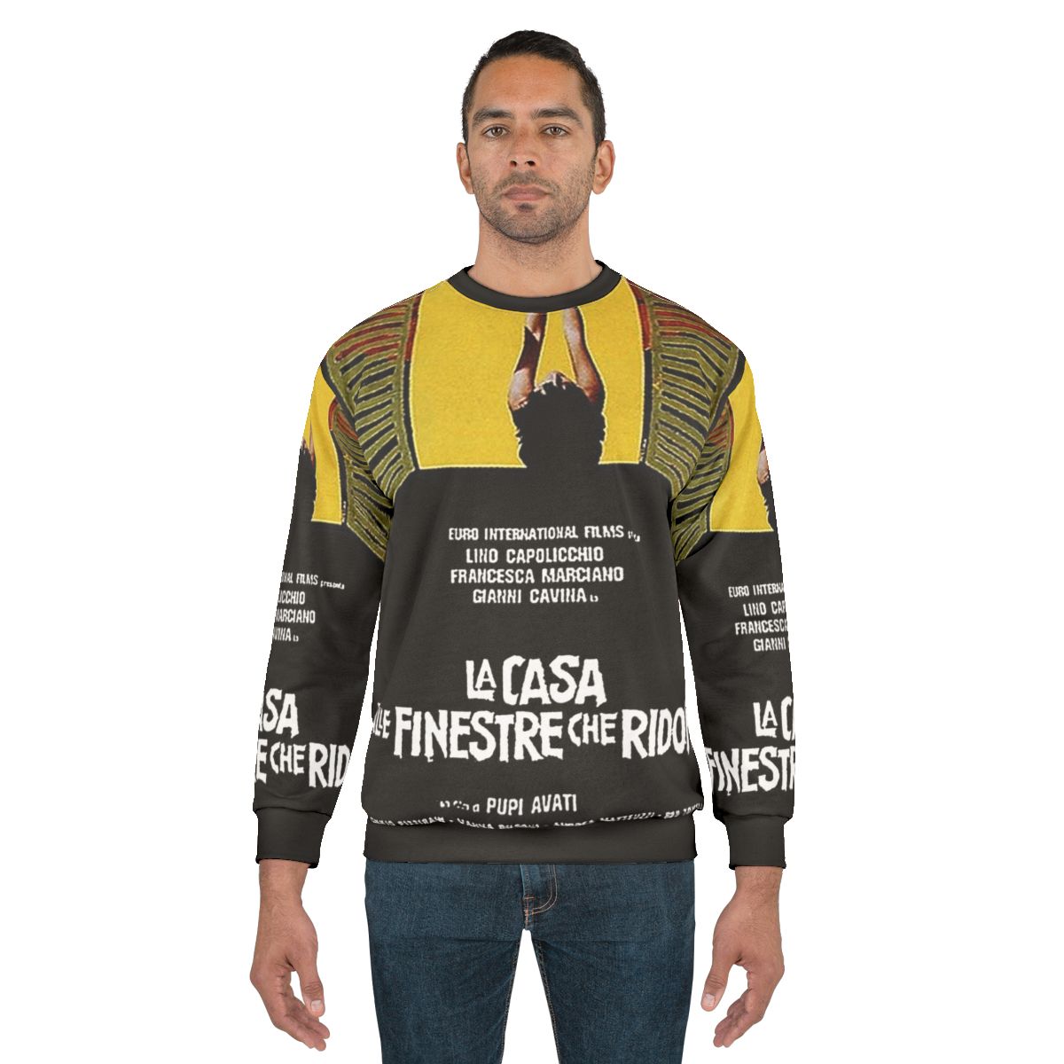 La Casa Dalle Finestre Che Ridono Italian Horror Thriller Sweatshirt
