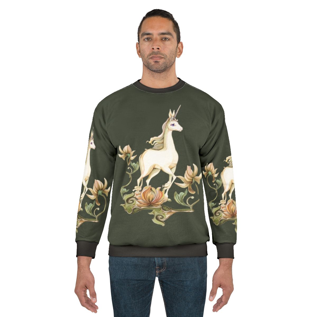 Floral 'The Last Unicorn' Sweatshirt