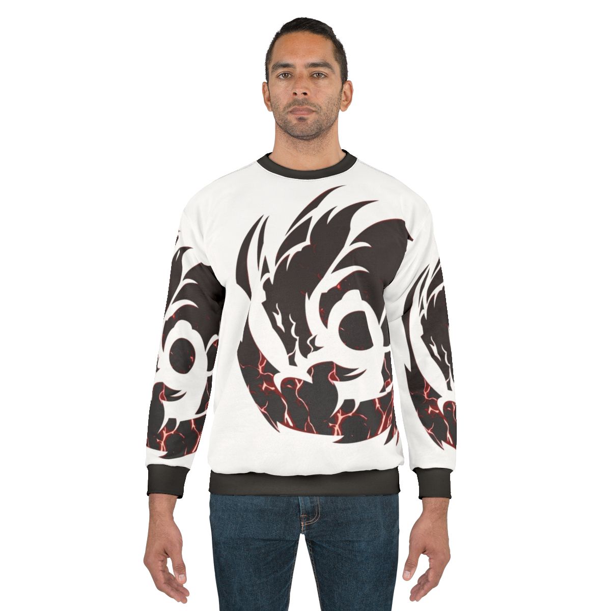 Black lightning dragon fantasy sweatshirt