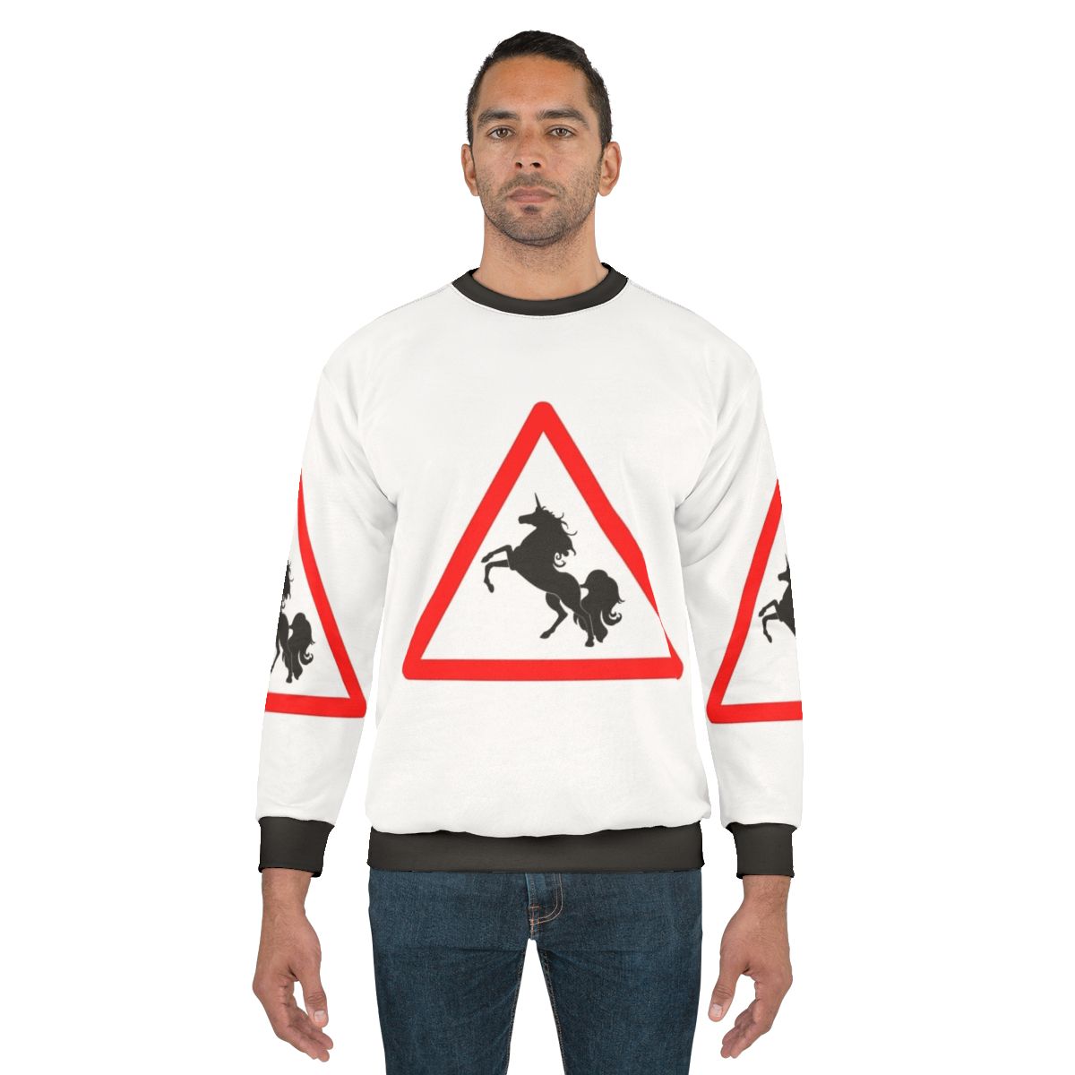 Legendary animals sweatshirt featuring unicorn and dragon designs