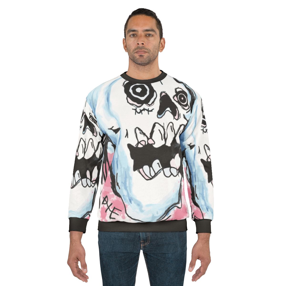 Lil Peep Skull Design Die Sweatshirt