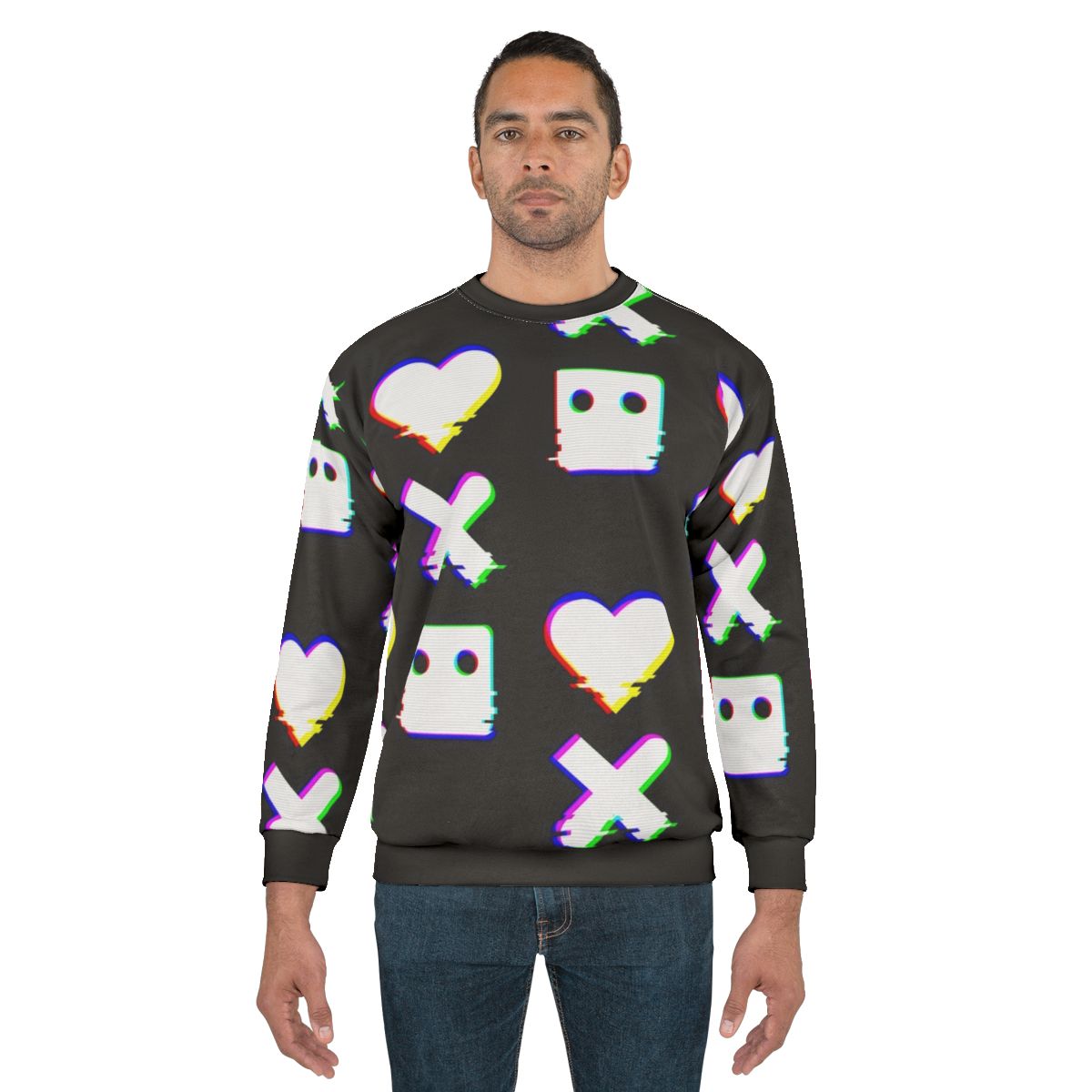 Love Death Robots Glitch Effect Cyberpunk Sweatshirt