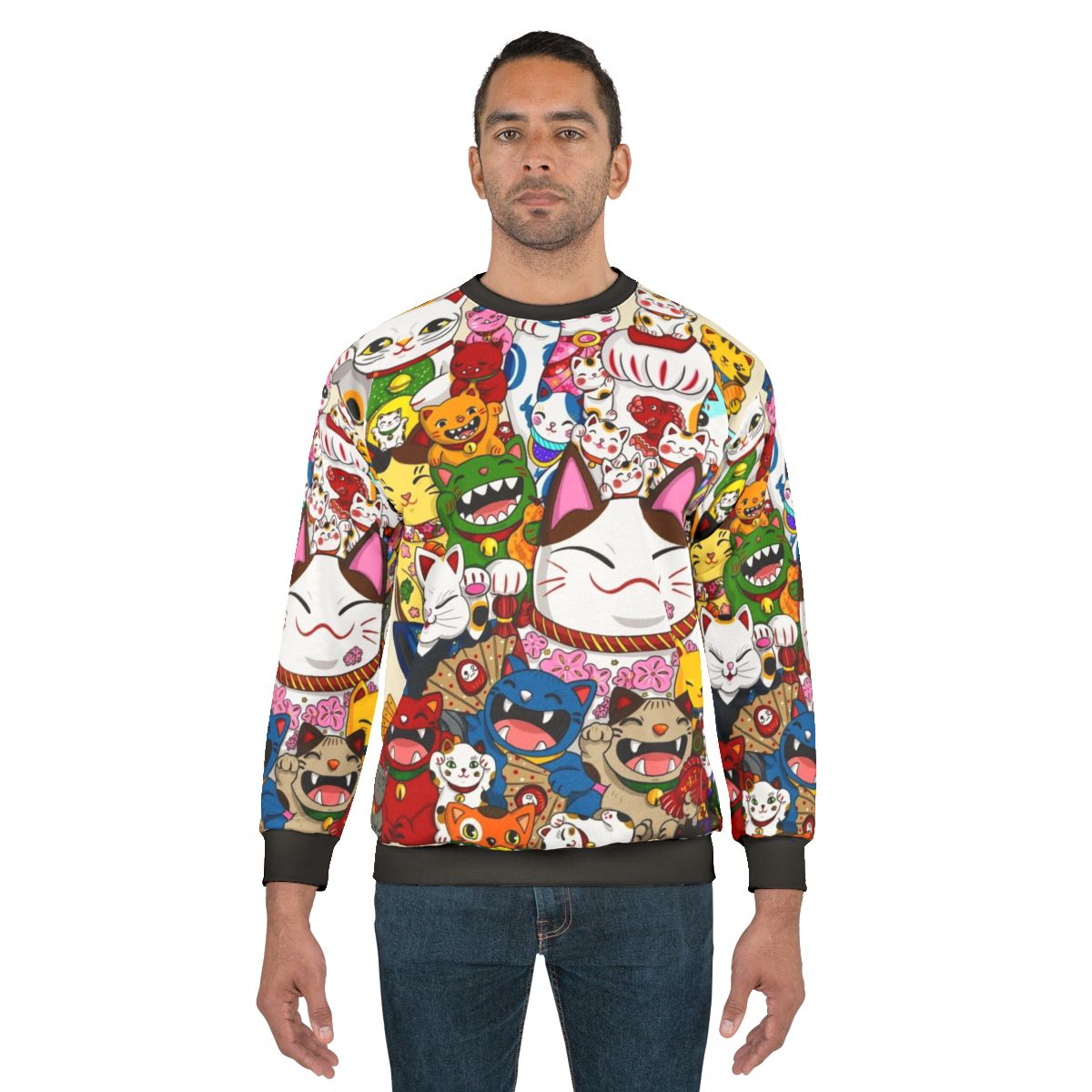 Maneki Neko Lucky Cat Sweatshirt